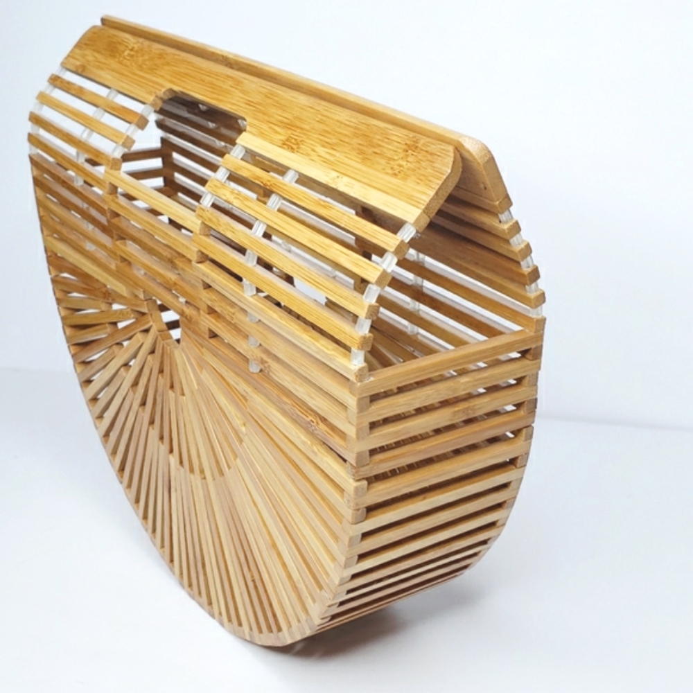 SMALL Hand Bag BAMBOO ARK Summer Tik Tok Essential Natural